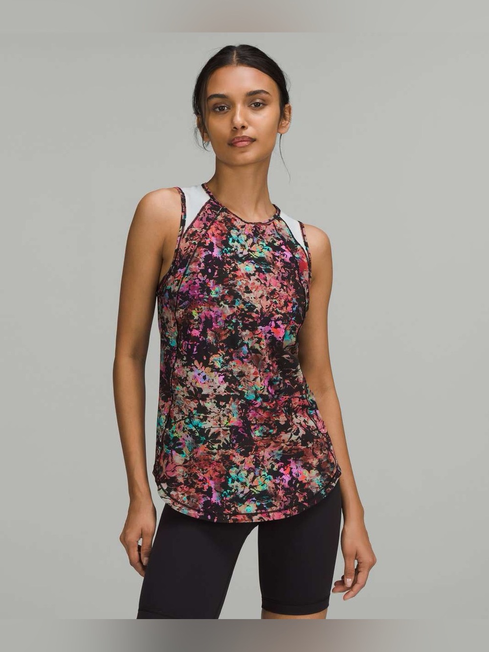 Lululemon Women’s Sculpt Tank Top Stencil Blossom Red Multi Size 4